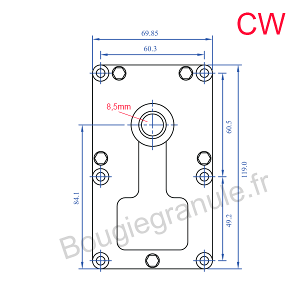 Motoréducteur 2 RPM pour poêle à granule