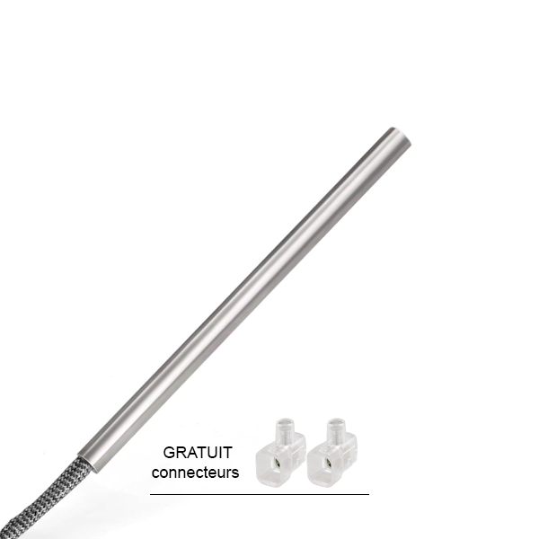 Bougie d’allumage 160 mm x 9,9 mm, 300 watts, puissante et fiable pour poêles à granulés.