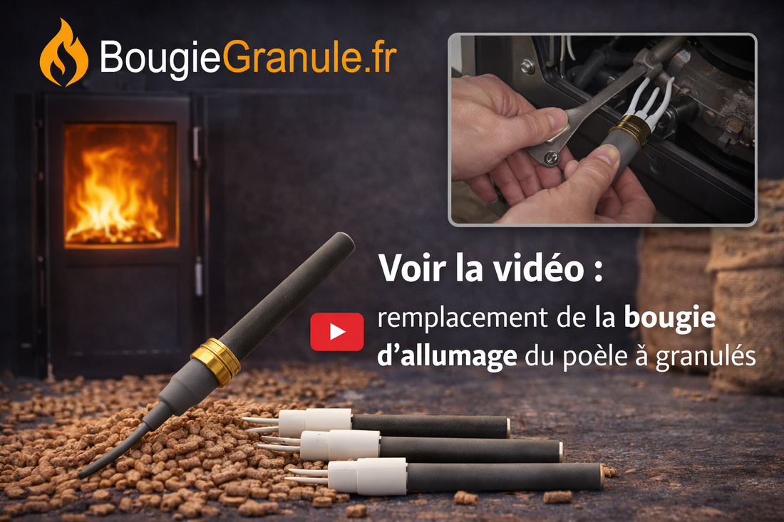 remplacement de la bougie d’allumage du poêle à granulés