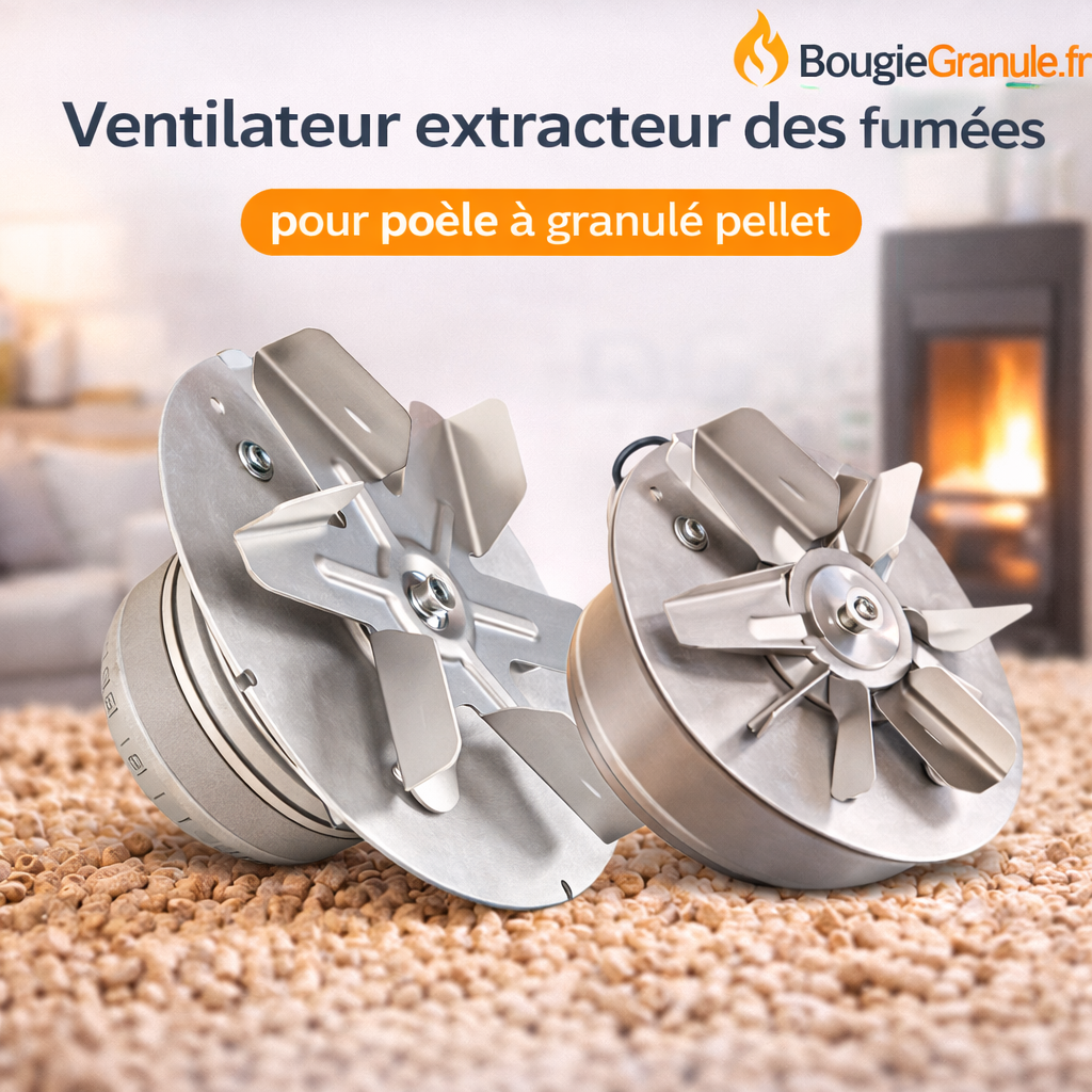 Ventilateur extracteur des fumées pour poêle à granulé pellet