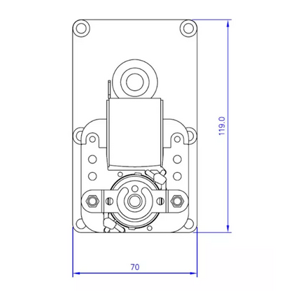 Motoréducteur pour poêle à granulés ROWI