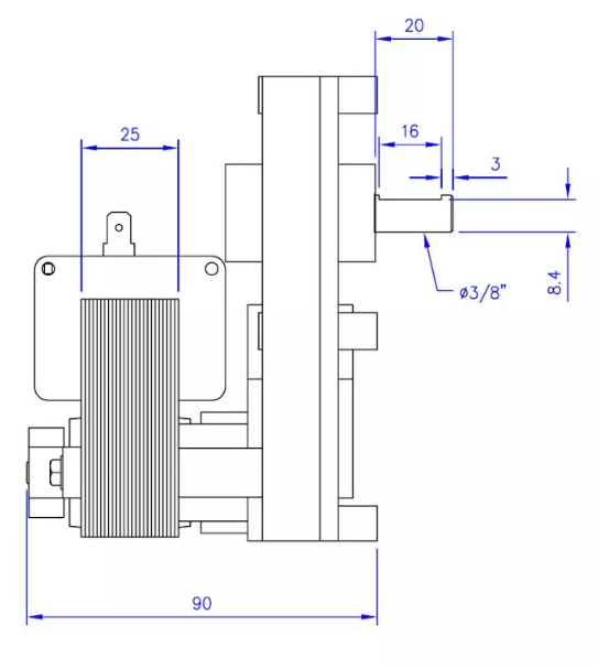 Motoréducteur pour poêle à granulés Extraflame