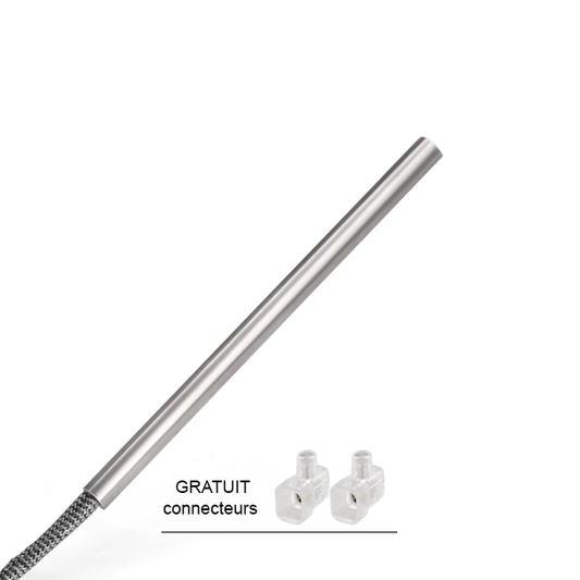 Bougie d’allumage 160 mm x 9,9 mm, 300 watts, puissante et fiable pour poêles à granulés.