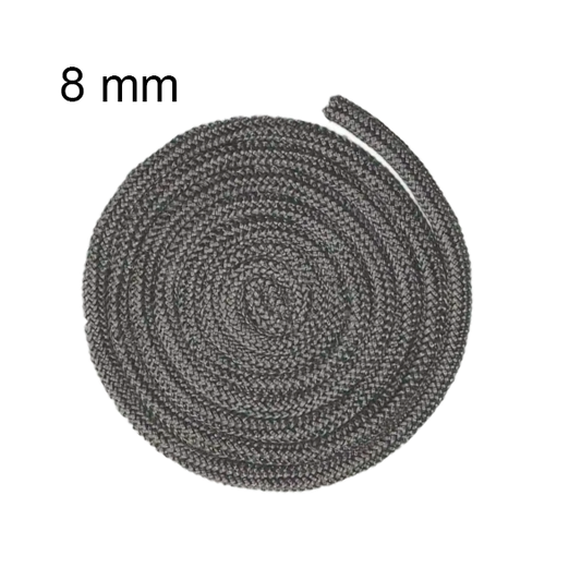 Corde en fibre de verre 8 mm, résistante à la chaleur, longueur 2 mètres pour étanchéité durable.